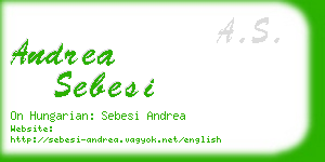 andrea sebesi business card